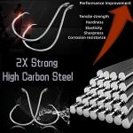 Circle Hooks Fishing Hooks 2X Strong Octopus Offset Fish Catfish Bulk Fishing Gear Equipment Hooks Set Saltwater Freshwater 50PCS(8/0 50/Pack)…