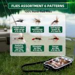 Goture 8-Section Fly Fishing Rod and Reel Combo & Gear Case, 9FT Travel Carbon Fiber Rod, Pre-spooled Fly Reel, WF-5F Line, 600D PVC Tackle Bag, Complete Starter Kit for Trout, Bass and Panfish