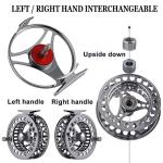 Sougayilang Fly Fishing Rod and Reel Combo, 4 Pieces Ultra Lightweight Portable Fly Rod and CNC Machined Aluminum Alloy Reel Complete Starter Package with Rod Bag-#7/8