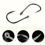 Gxamz 1000pcs 600pcs 300pcs Small Fish Hooks for Freshwater, 10 Specifications of Trout Fishing Hook Set (300pcs, Black)