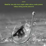 Gxamz 1000pcs 600pcs 300pcs Small Fish Hooks for Freshwater, 10 Specifications of Trout Fishing Hook Set (300pcs, Black)