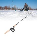 gernie Ice Fishing Rod and Reel Combo, 65cm Ice Fishing Pole & Fishing Reel Combo for Trout Walleye Perch, Ice Fishing Combos, Ice Fishing Gear, Smooth Rotation Comfortable Grip