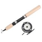 gernie Ice Fishing Rod and Reel Combo, 65cm Ice Fishing Pole & Fishing Reel Combo for Trout Walleye Perch, Ice Fishing Combos, Ice Fishing Gear, Smooth Rotation Comfortable Grip
