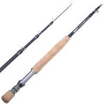 RIFT Apache II Fly Fishing Rod – Carbon Fiber Telescopic Fishing Rod – One-Piece Travel Fishing Rod – Fast Action Fly Rod with Aluminum Reel Seat, Stainless Guides, and Folding Hook Keeper (3/4 WT)