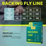 SF Braided Fly Fishing Trout Line Backing Line 20LB 100m/108yds Orange