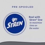 Shakespeare Synergy Spincast Fishing Reel, Size 10, Ultra-Ergonomic Reel Design, Stamped Steel Handle Arm, Pre-spooled with Stren Line