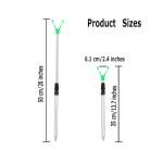 FASPLORE 4-Pack Telescopic Fishing Rod Holders for Ground Fishing Rod Holders Stand Fishing Pole Rack for Bank (4pcs-20 inches)