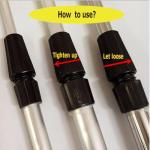 FASPLORE 4-Pack Telescopic Fishing Rod Holders for Ground Fishing Rod Holders Stand Fishing Pole Rack for Bank (4pcs-20 inches)