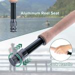 Goture Fly Fishing Rod and Reel Combo with Fly Rod & Gear Case, 9FT #5 4-Piece Fly Rod, Pre-Spooled Reel, Fly Line, Flies, Leader, Tippet, Forceps, Nipper and Complete Starter Kit A