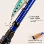 Portable Fishing Rods,Telescopic Spinning Rod with 24T Carbon Blanks & Solid Carbon Tip, Cork Handle Collapsible Rods, Easy to Travel-6.9FT