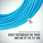 Piscifun Sword Fly Fishing Line with Welded Loop, Weight Forward Floating Fly Line, WF5wt, 100FT, Sky Blue