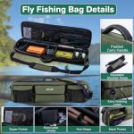Goture Fly Fishing Rod and Reel Combo with Fly Rod & Gear Case, 9FT #5 4-Piece Fly Rod, Pre-Spooled Reel, Fly Line, Flies, Leader, Tippet, Forceps, Nipper and Complete Starter Kit A
