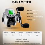 SAMOLLA Baitcasting Fishing Reel 8 oz Ultralight Smart Digital Baitcaster Reels with 22 Lb Max Drag 7.2:1 High-Speed Gear Ratio Right Handed Freshwater Saltwater Compact Design Silver TX900