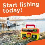 Catch Co Mystery Tackle Box Bank Fishing Essentials - 88 Pieces - Small Tackle Box - Green