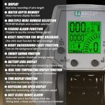 SAMOLLA Baitcasting Fishing Reel 8 oz Ultralight Smart Digital Baitcaster Reels with 22 Lb Max Drag 7.2:1 High-Speed Gear Ratio Right Handed Freshwater Saltwater Compact Design Silver TX900