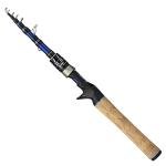 EOW XPEDITE PRO Portable Telescopic Casting and Spinning Fishing Rods, 24T Carbon Blanks & Solid Carbon Tip, Cork Handle, Travel Rod, Short Collapsible Rods