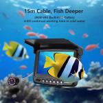 Danculpe Underwater Fishing Camera, 1000TVL Portable Fish Finder with 4.3" HD Monitor, 8 Infrared Night Vision Lights, 50ft Cable for Lake Boat Kayak Ice Fishing