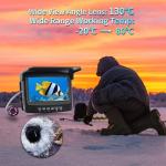 Danculpe Underwater Fishing Camera, 1000TVL Portable Fish Finder with 4.3" HD Monitor, 8 Infrared Night Vision Lights, 50ft Cable for Lake Boat Kayak Ice Fishing