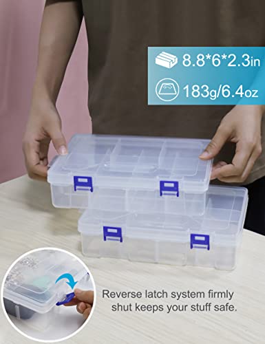 Beoccudo Clear Tackle Box for Snacks and Gear
