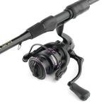 ROOBLINOS BASS Hunter Fishing Rod and Reel Combo-6.9ft Carbon Fiber, 5.2:1 Gear Ratio, 8KG Drag, Freshwater Bass, Trout, and Panfish (BASS Hunter+PE2500S(Shallow Spool), 6.9ft Spinning)