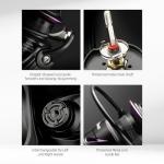 ROOBLINOS BASS Hunter Fishing Rod and Reel Combo-6.9ft Carbon Fiber, 5.2:1 Gear Ratio, 8KG Drag, Freshwater Bass, Trout, and Panfish (BASS Hunter+PE2500S(Shallow Spool), 6.9ft Spinning)