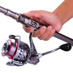 Sougayilang Fishing Rod Telescopic Fishing Rod Portable- 24 Ton Carbon Fiber,CNC Machined Reel Seat, Comfortable EVA Handle, Travel Fishing Pole for Bass Trout Fishing(Silver,1.8m/5.9ft)