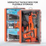 KastKing HyperSeal Waterproof Tackle Box, 3700 Deep Tackle Trays, Fishing Tackle Box Organizer With Exterior Stickers, Fishing Gear & Fishing Accessories Storage