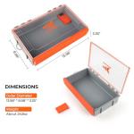 KastKing HyperSeal Waterproof Tackle Box, 3700 Deep Tackle Trays, Fishing Tackle Box Organizer With Exterior Stickers, Fishing Gear & Fishing Accessories Storage