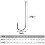 Dr.Fish 100 Pack Aberdeen Fishing Hooks Freshwater, Straight Shank Light Wire Worm Hooks for Bass/Crappie/Bream/Bluegill/Panfish #4