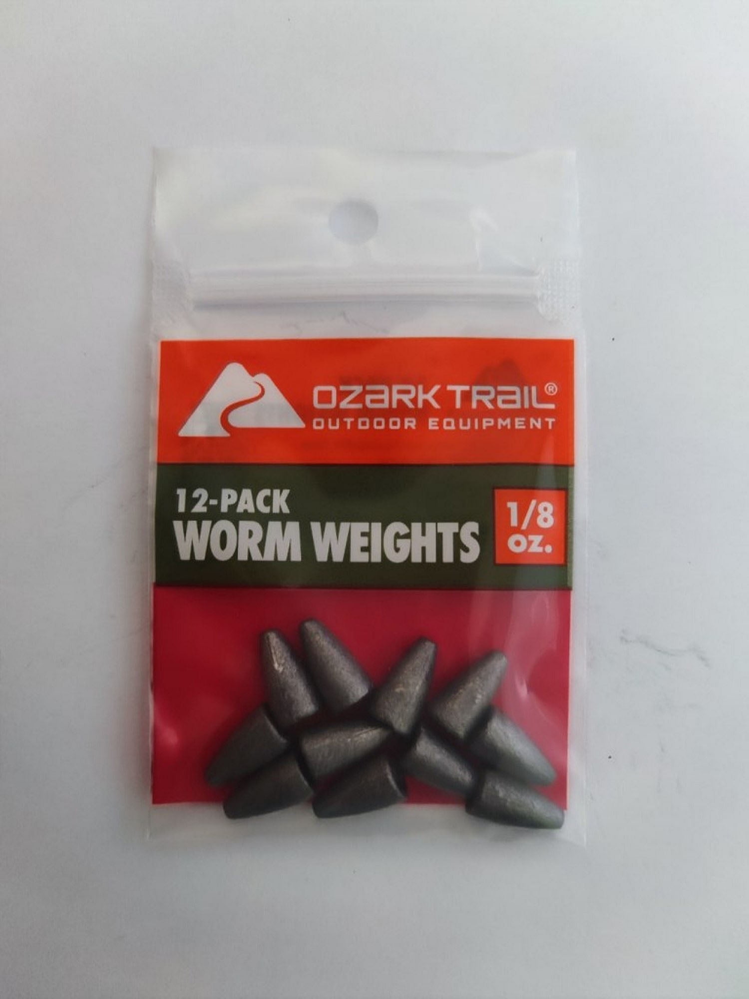 Ozark Trail 1/8 oz Fishing Worm Weights