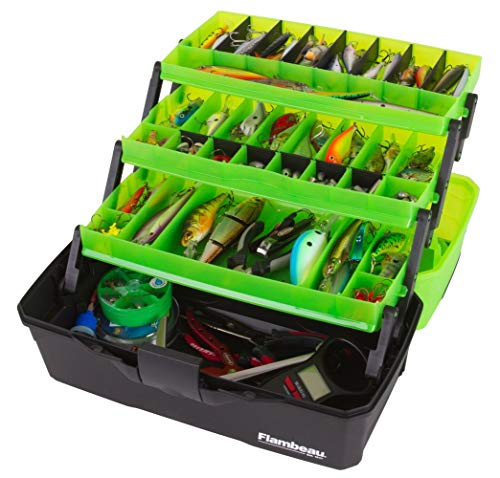 Flambeau 3-Tray Classic Tackle Box - Frost Green/Black