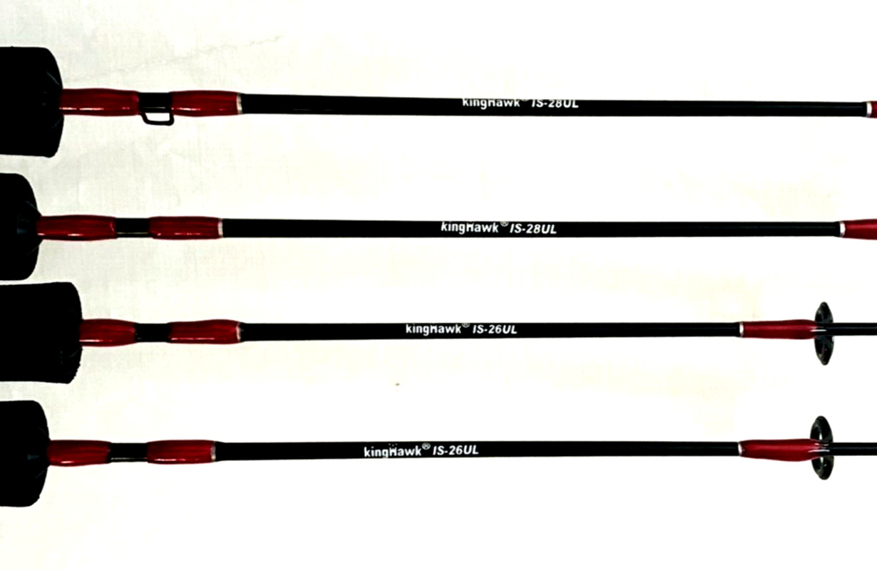 Set of 4 Ice Rods, 2-28", 2-26" - Light Action