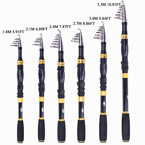 Sougayilang Telescopic Fishing Rod - Ultralight Carbon Fiber