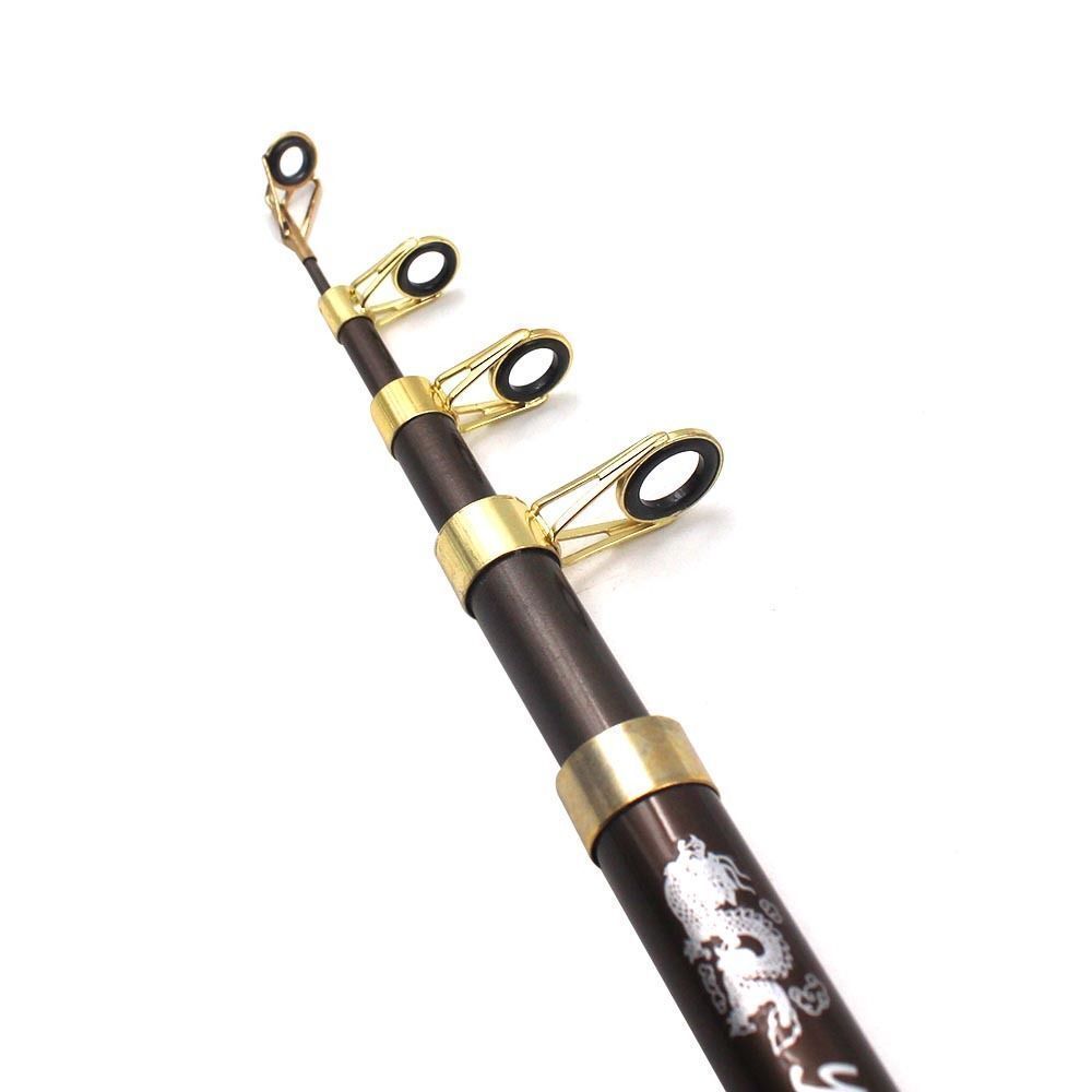 Telescopic Spinning Fishing Rod Tackle Carbon Fiber Pole