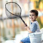 PLUSINNO Fly Fishing Landing Net, Soft Rubber Mesh