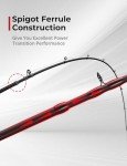 Piscifun Torrent Lightweight 2-Piece Baitcasting Rod