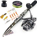 Sougayilang Telescopic Fishing Rod Combo with Bag