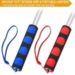 BONWIN 1.6M Telescopic Fishing Flagpole – 2 Pack