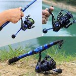 Sougayilang Carbon Fiber Fishing Rod and Reel Combo