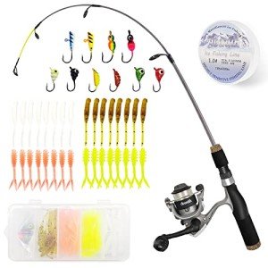 Aventik Ultralight Ice Fishing Rod and Reel Combo