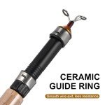 Compact Telescopic Fishing Rod - 25.6 Inch Carbon