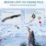 122-Piece Ice Fishing Rod and Reel Combo Set