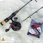 24" Ice Fishing Rod and Reel Combo with Tips