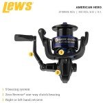 Lew's American Hero 400 Spinning Reel - Black