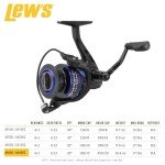 Lew's American Hero 400 Spinning Reel - Black