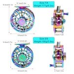 Colorful Lightweight CNC Fly Fishing Reel 5/6, 7/8