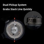 RUNCL Spincast Fishing Reel, Upgrade No-Rust Push Button Casting Design, 4.0:1 Gear Ratio, 17.5 LB Max Drag, Reversible Handle for Left/Right, Includes Monofilament Line, Gift for Fishing Lover