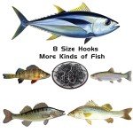 400 PCS Freshwater & Saltwater Fishing Hooks Set