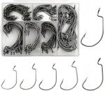 120Pcs Extra Wide Gap Bass Fishing Hooks