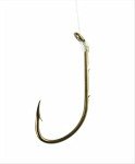 Eagle Claw Baitholder Snelled Fish Hooks, Bronze